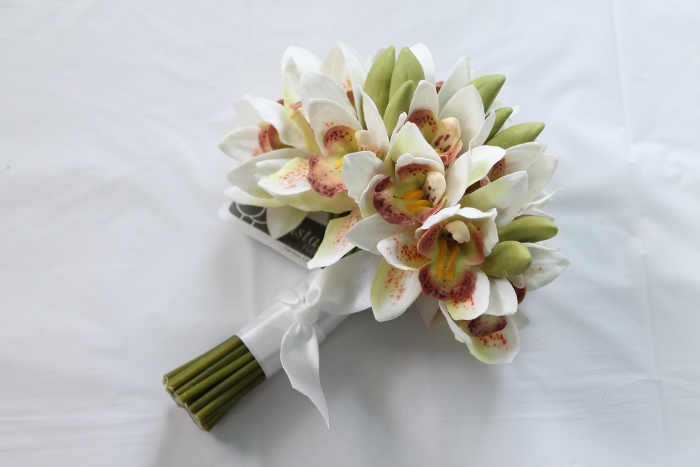 Mini Cymbidium Orchid Bridal Bouquet