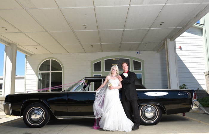 Our wedding getaway car